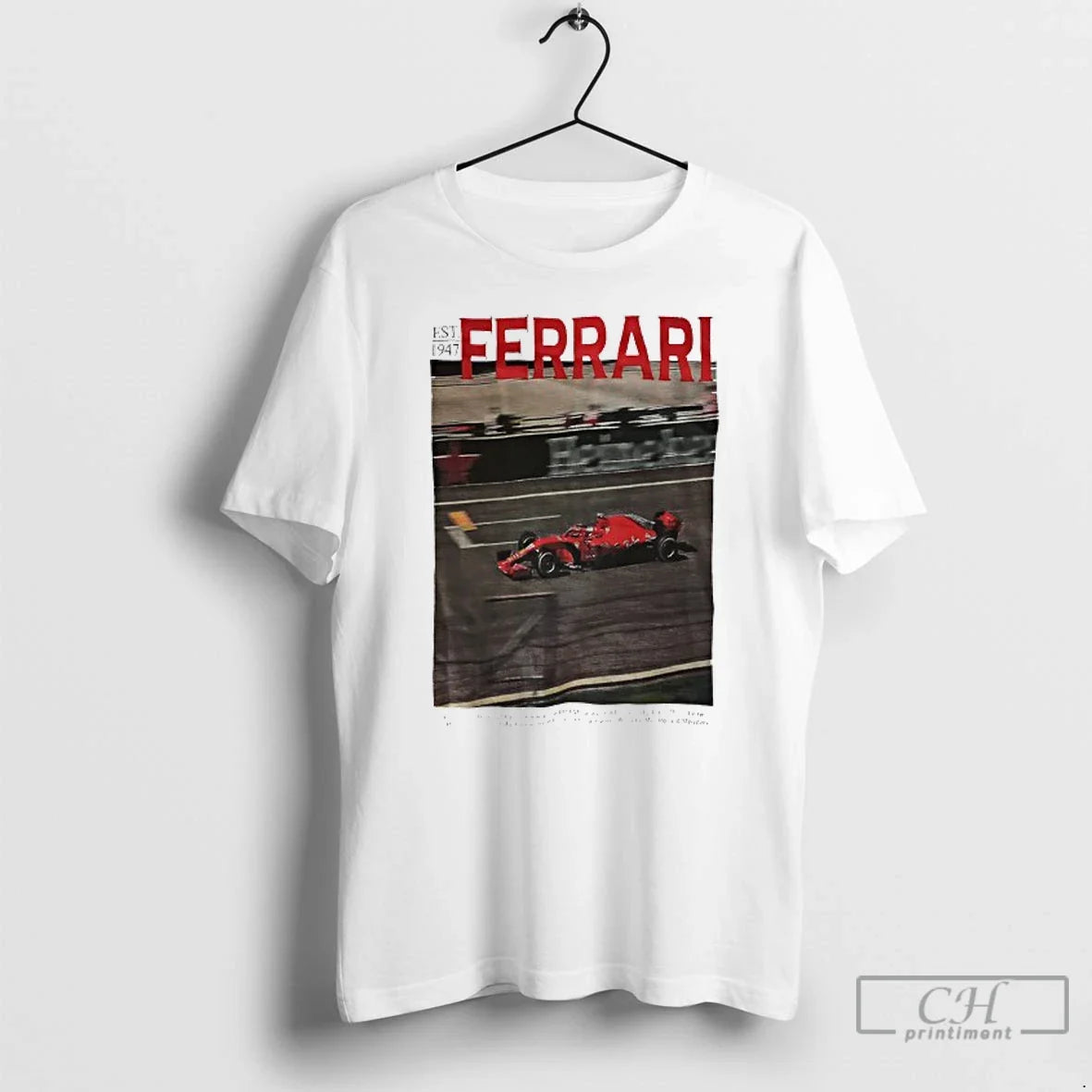 Classic Ferrari F1 Racing Vintage T Shirts