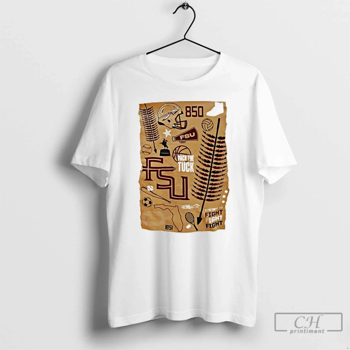 Classic Florida State Seminoles Pack The Tuck You Got To Fight Fight Fight T Shirts