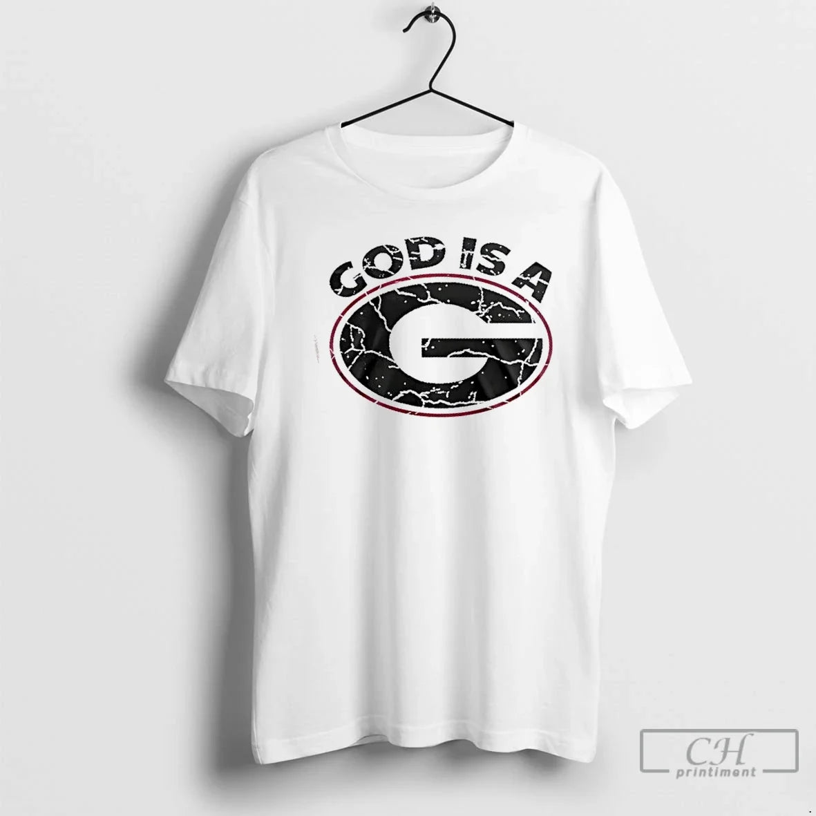 Classic God Is A Georgia Bulldogs Ask Me About My Testimony 2 Sided T Shirts
