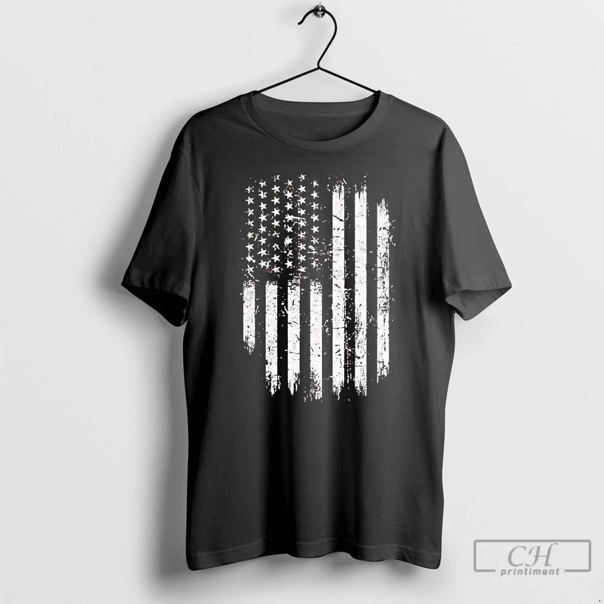 Classic Grunge Usa Flag T Shirts
