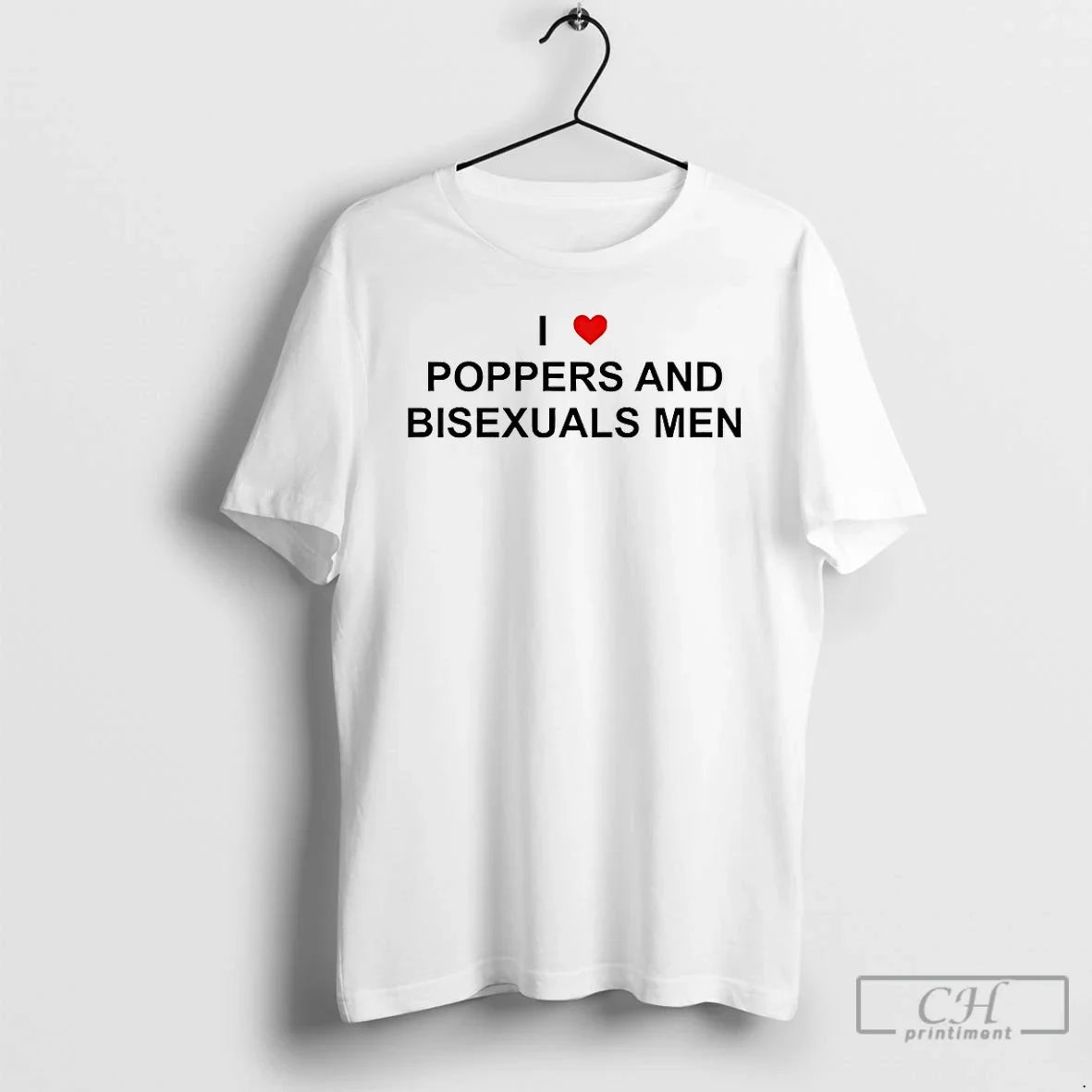 Classic I Love Poppers And Bisexual Men T Shirts