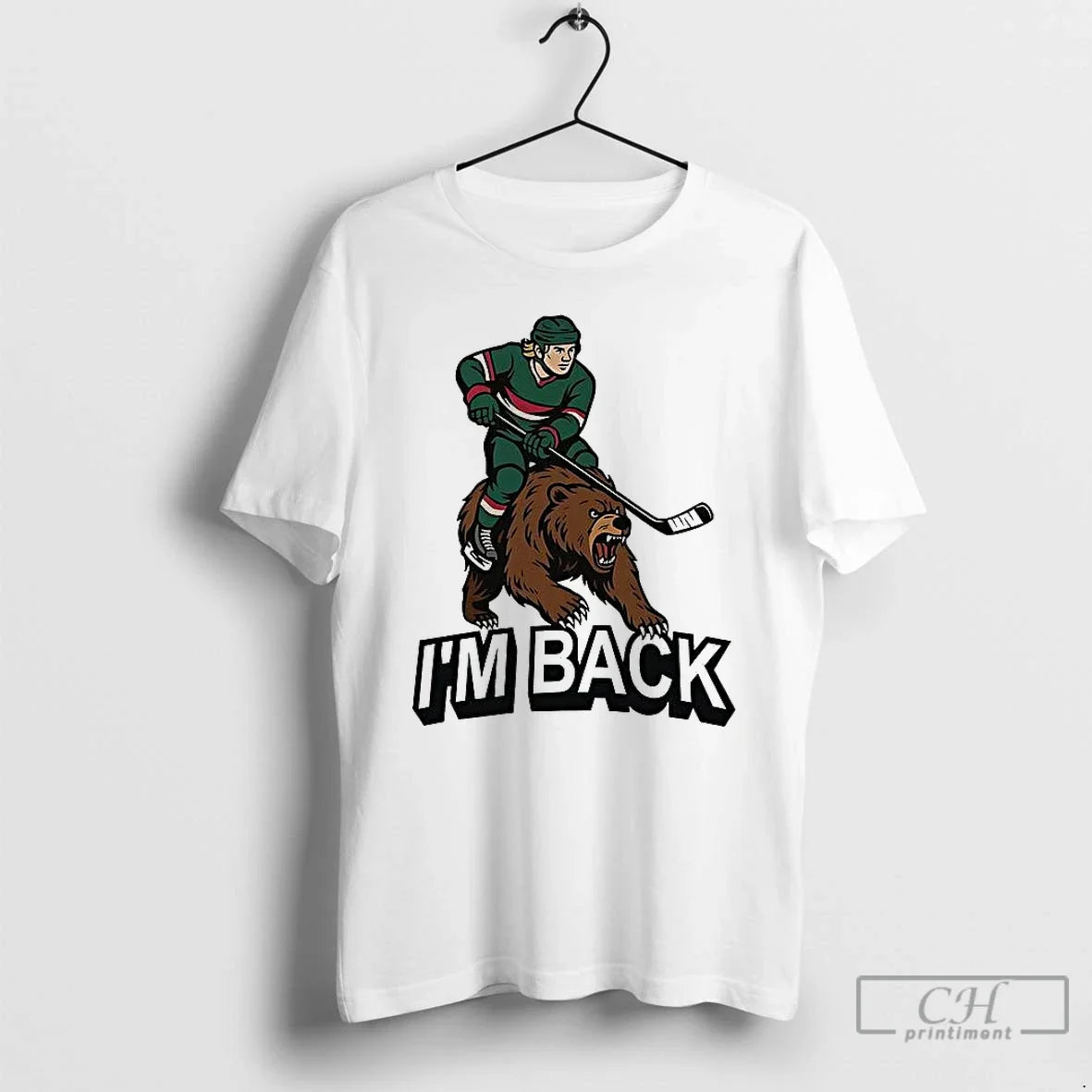 Classic Im Back Minnesota Wild Nhl T Shirts