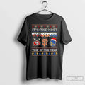 Classic Its The Most Wonderful 49ers Saints Warriors Time Of The Year Ugly Christmas Long