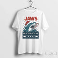 Classic Jaws Eating Candy Cane Christmas T Shirts