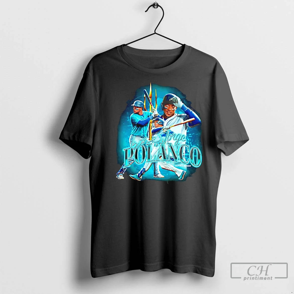 Classic Jorge Polanco Seattle Mariners Cartoon 2025