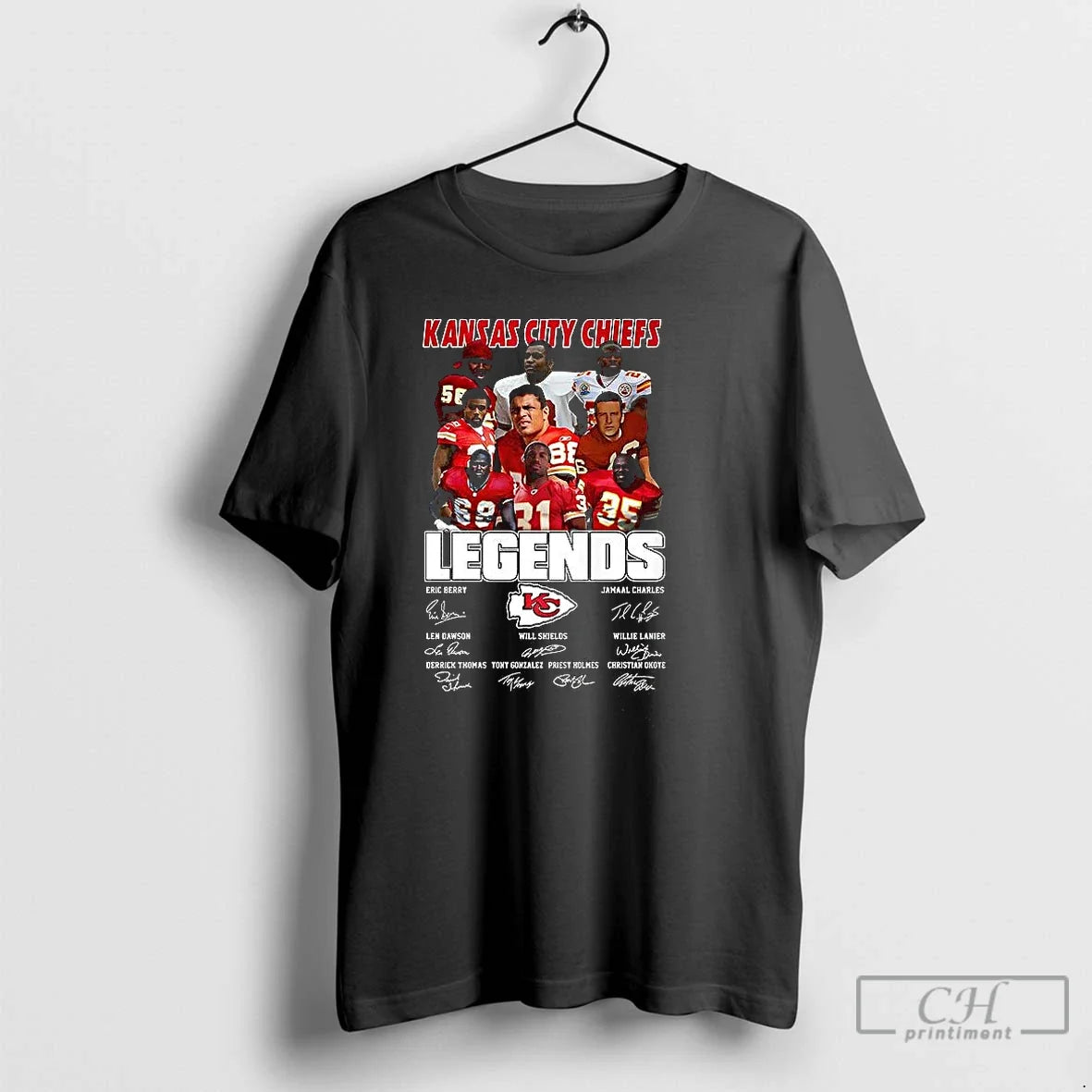 Classic Kansas City Chiefs Legends Vintage Signature T Shirts