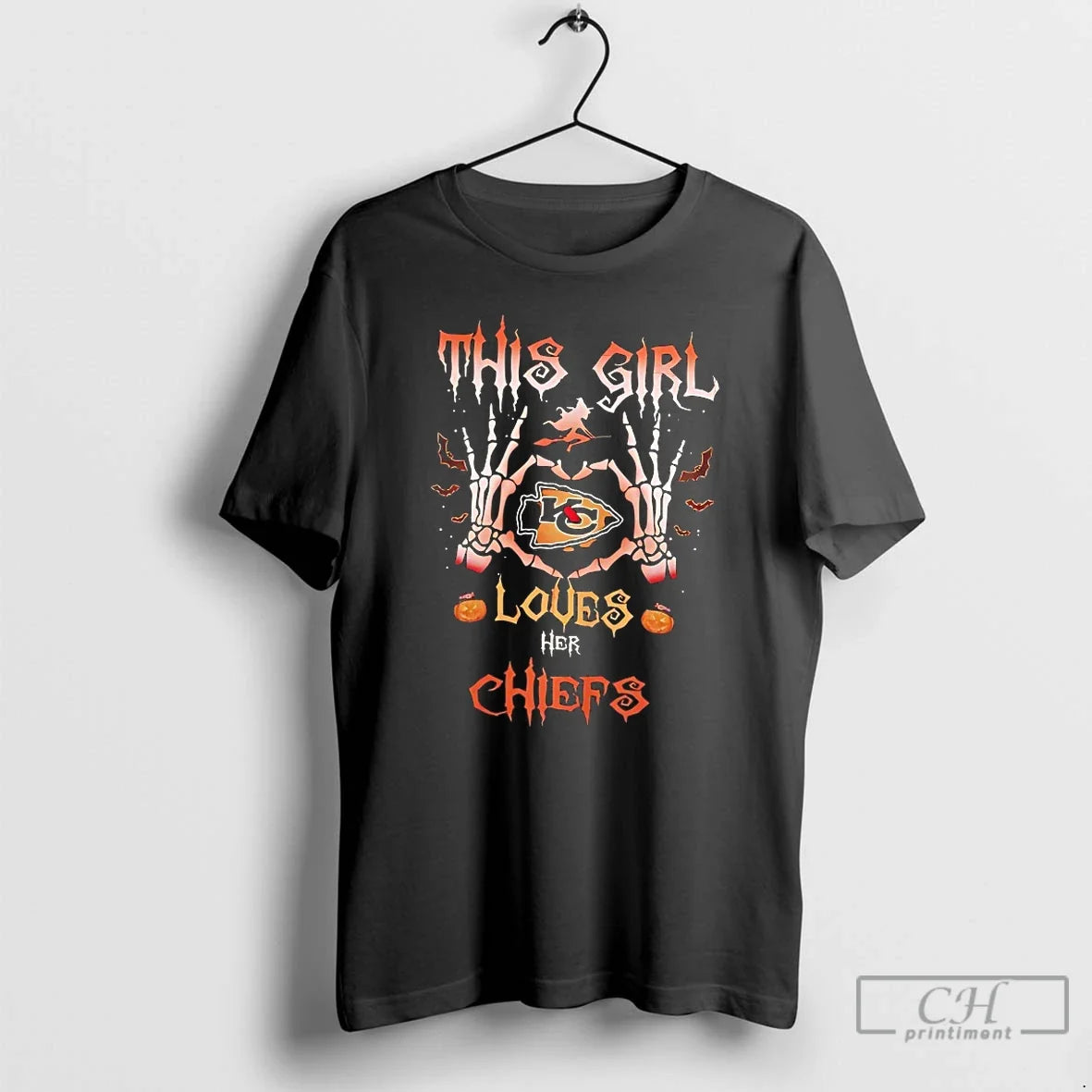 Classic Kansas City Chiefs This Girl Loves Her Chiefs Halloween T Shirts