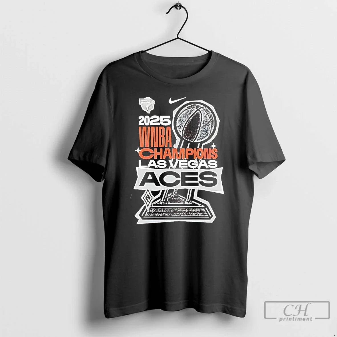Classic Las Vegas Aces 2025 Wnba Champions Trophy T Shirts