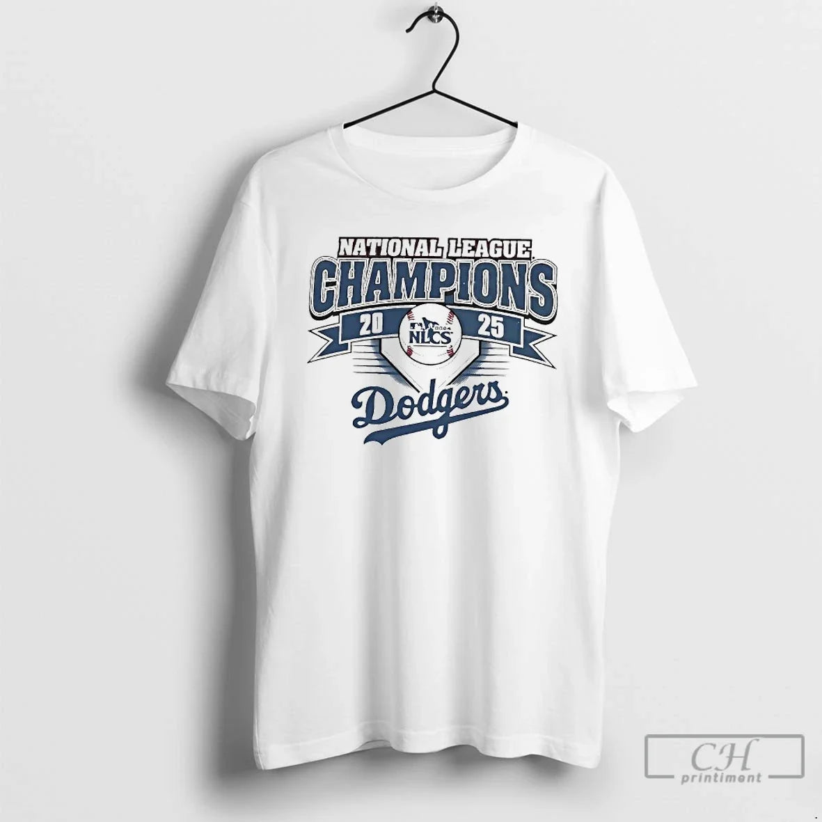 Classic Los Angeles Dodgers 2025 National League Champions Banner T Shirts