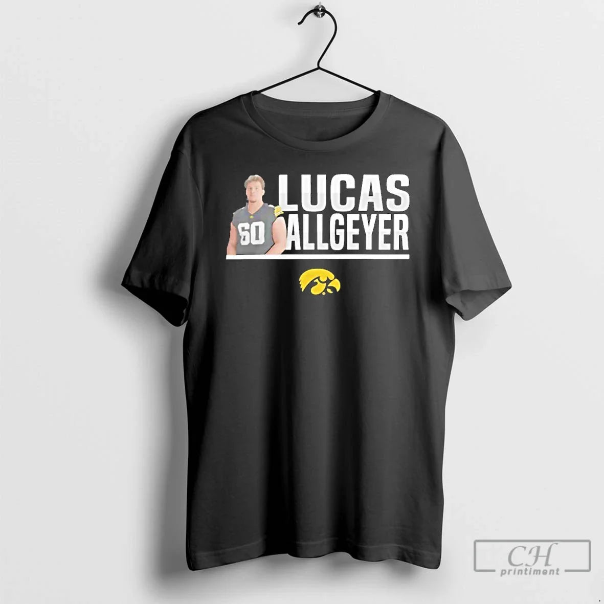Classic Nil Store Iowa Hawkeyes Football Lucas Allgeyer Illustrated T Shirts