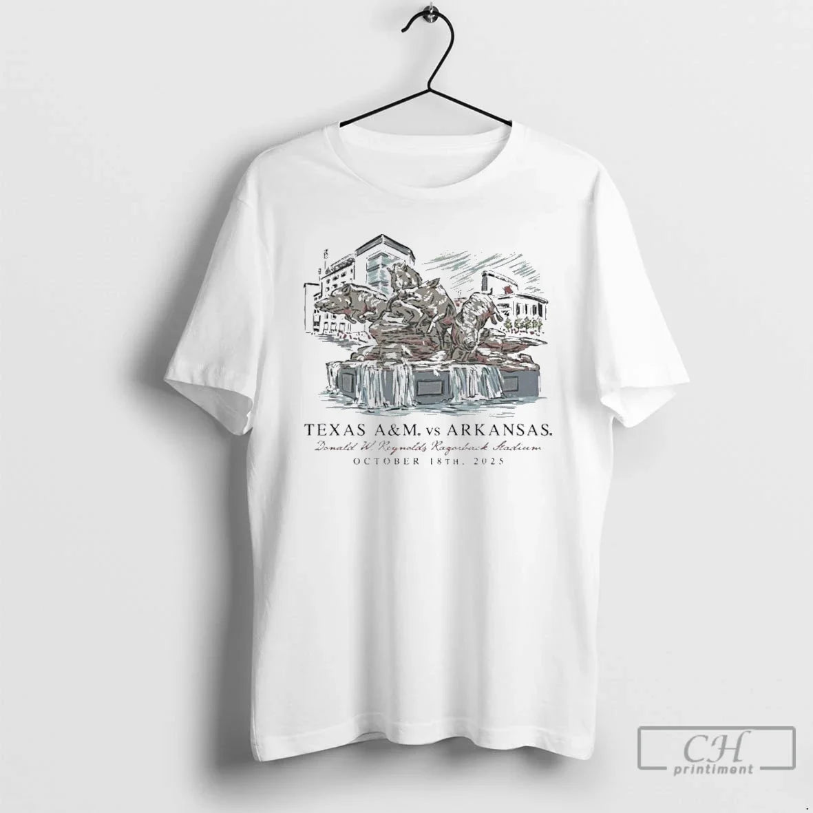 Classic October 18 Arkansas Vs Texas Am Game Day 2025 T Shirts
