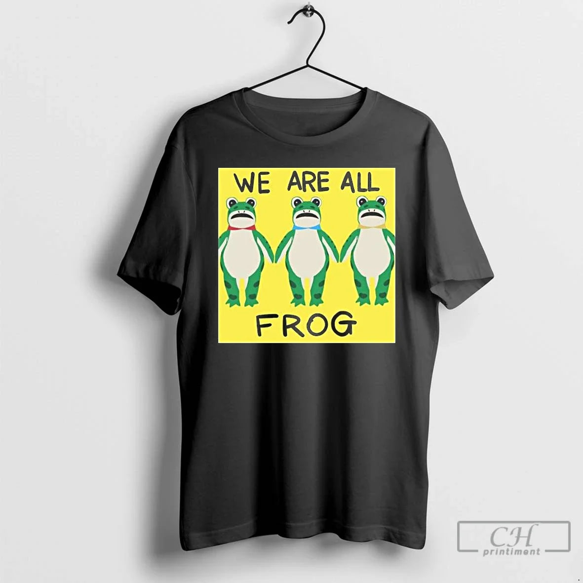 Classic Portland Frog We Are All Frog Long Sleve T Shirts