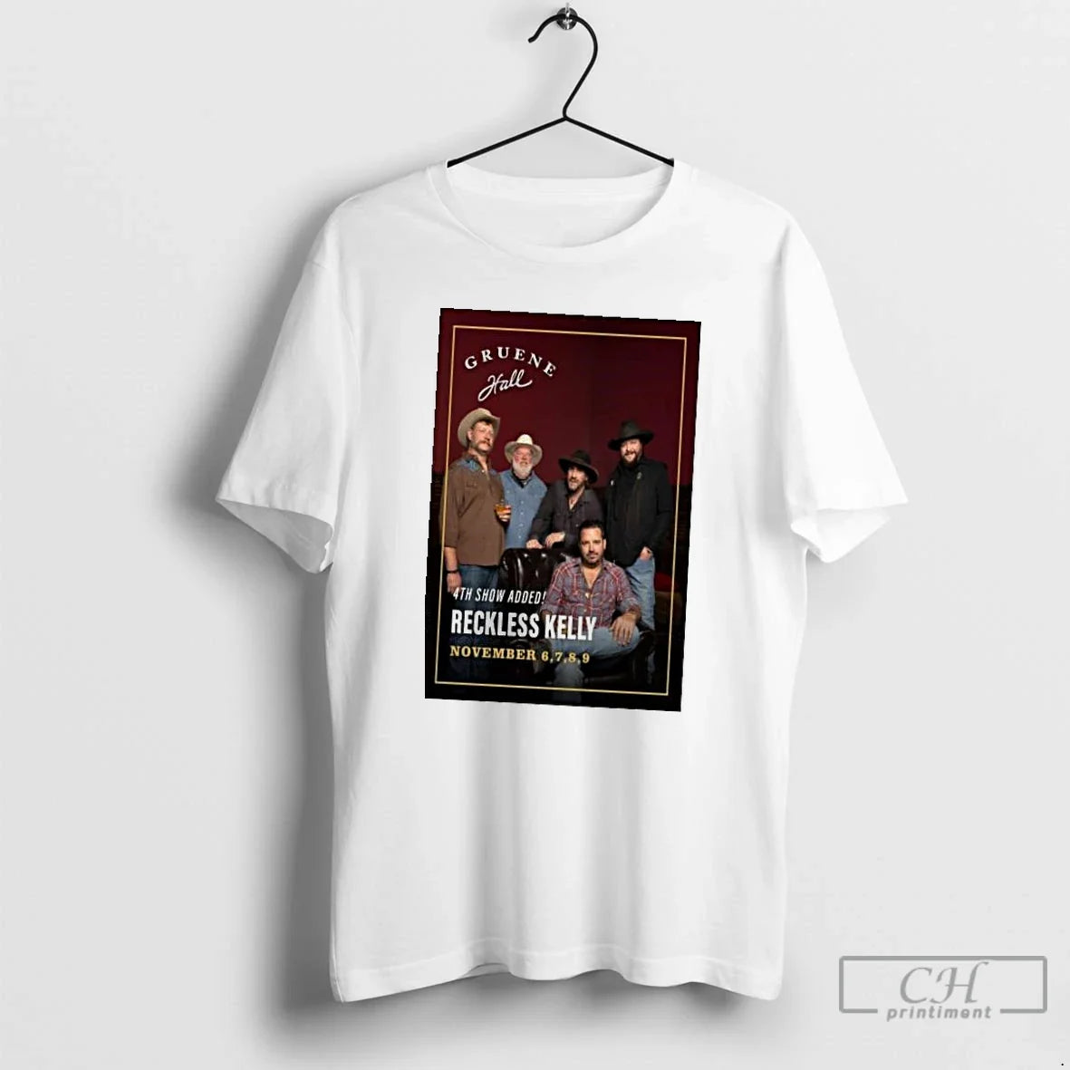 Classic Reckless Kelly Gruene Hall Gruene Texas Nov 6 9 2025 T Shirts