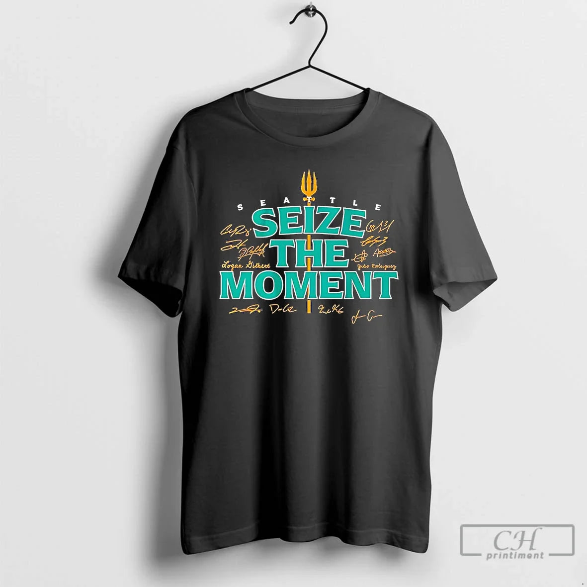 Classic Seattle Mariners Seize The Moment Trident T Shirts
