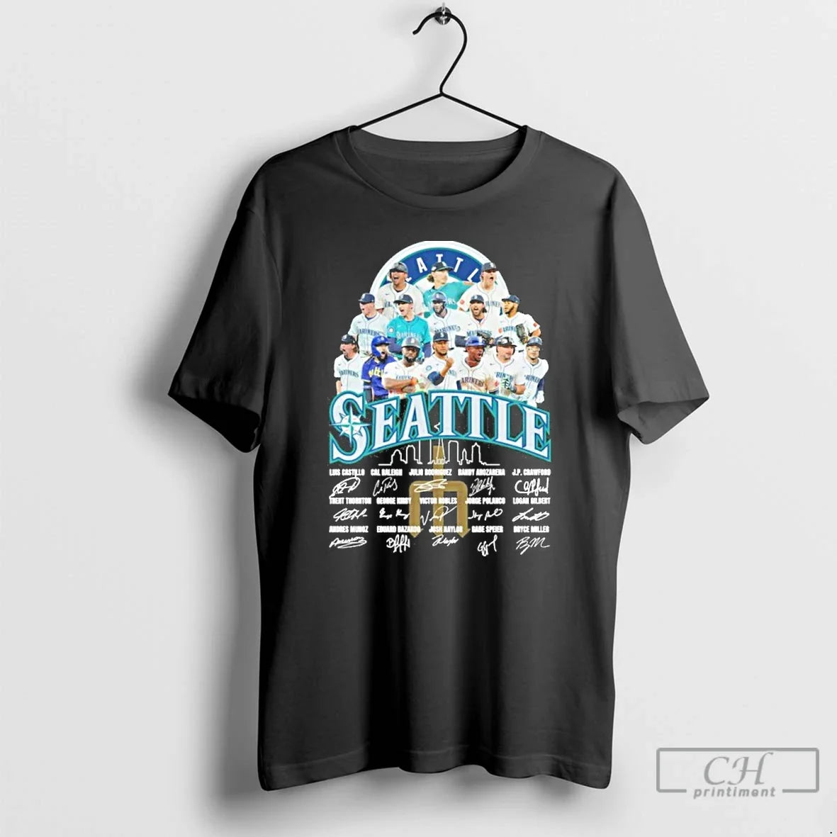 Classic Seattle Team Player Signature T Shirts