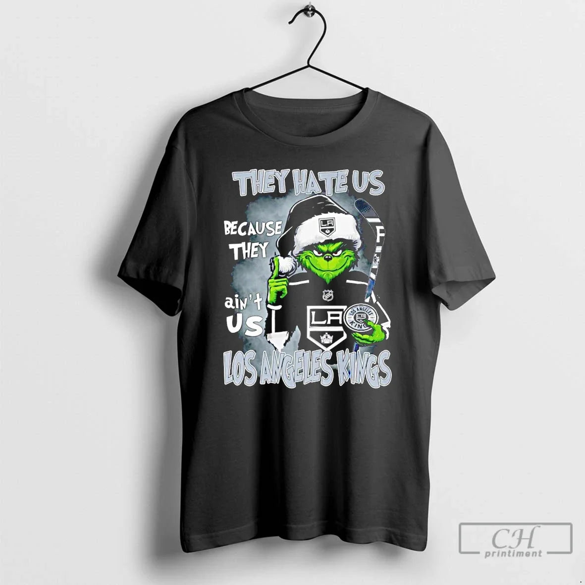 Classic The Grinch They Hate Us Because They Aint Us Los Angeles Kings T Shirts
