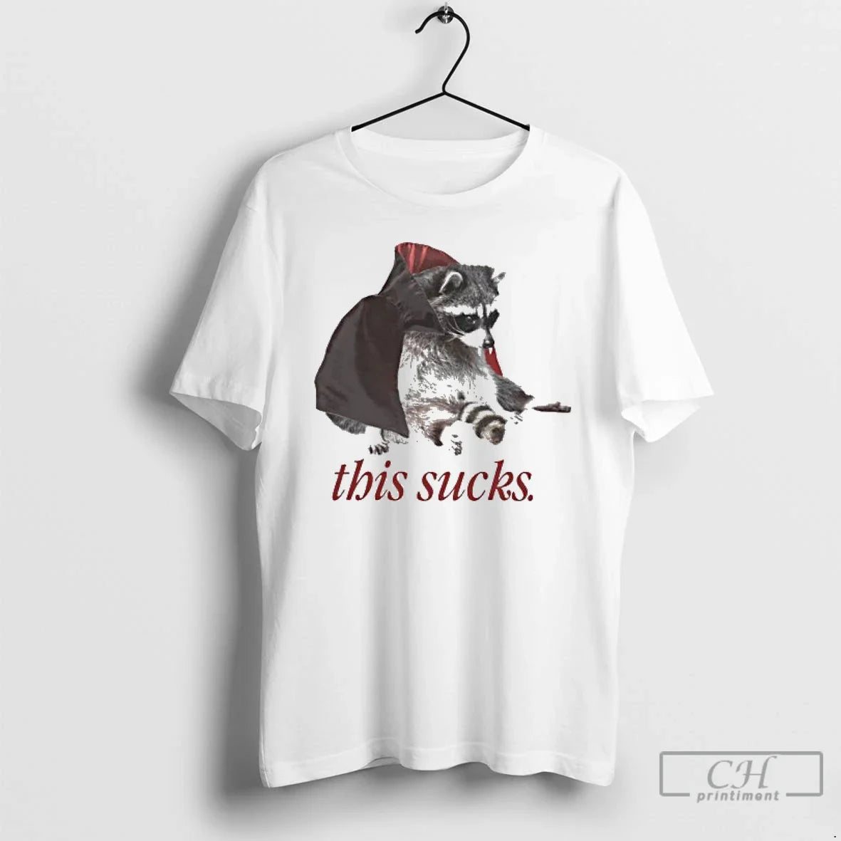 Classic This Sucks Halloween Vampire Raccoon T Shirts