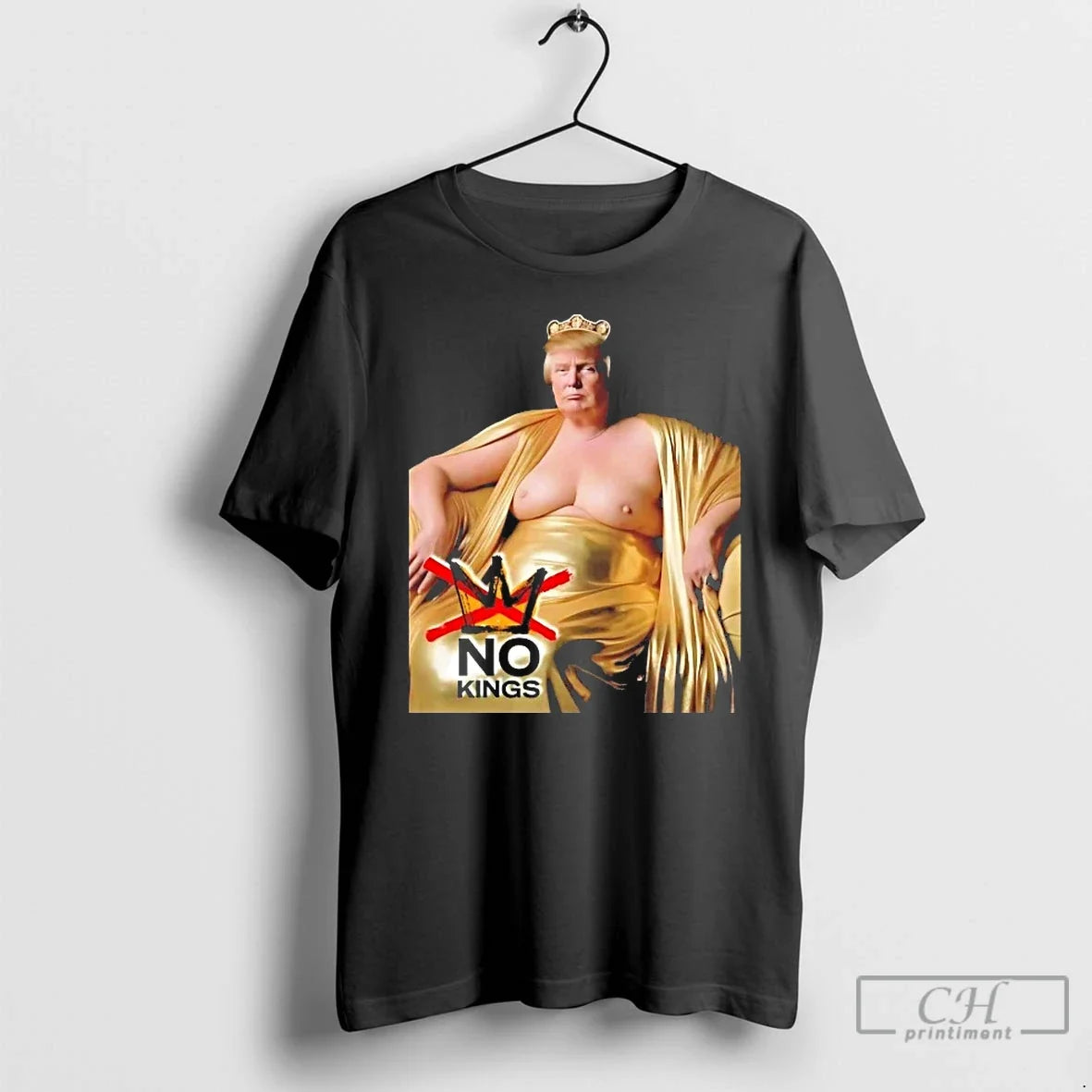 Classic Trump Golden Thrones No Kings T Shirts