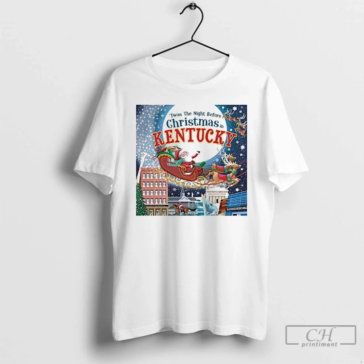 Classic Twas The Night Before Christmas In Kentucky T Shirts