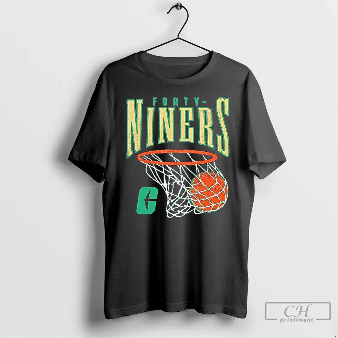 Classic Unc Charlotte 49ers Hoops T Shirts