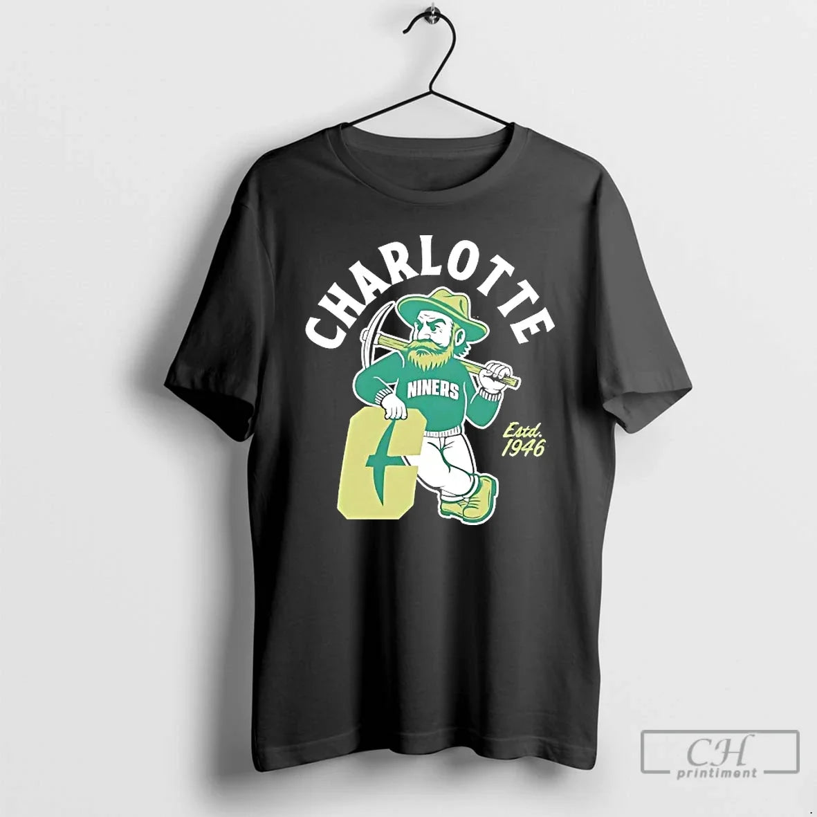 Classic Unc Charlotte 49ers Mascot Norm The Niner T Shirts