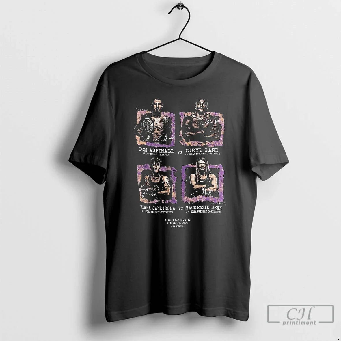 Classic Ufc 321 Matchup October 25 2025 Long Sleve T Shirts