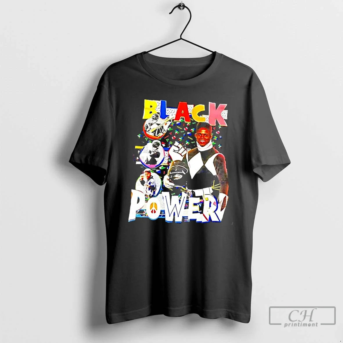 Classic Walter Jones Black Power Ranger 2025 T Shirts