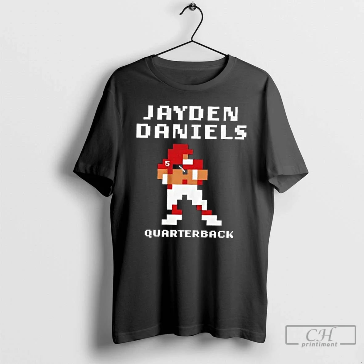 Classic Washington Commanders Jayden Daniels Quarterback Retro Baller T Shirts
