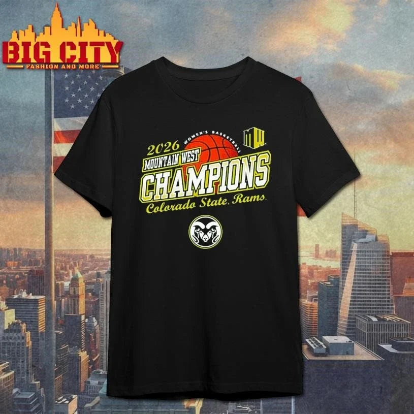 Colorado State Rams Women’s Basketball Champions 2026 Mountain West Tournament Shirt Unisex