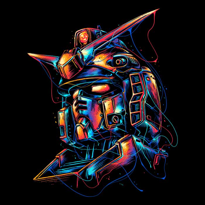 Colorful Mecha - Men's Apparel