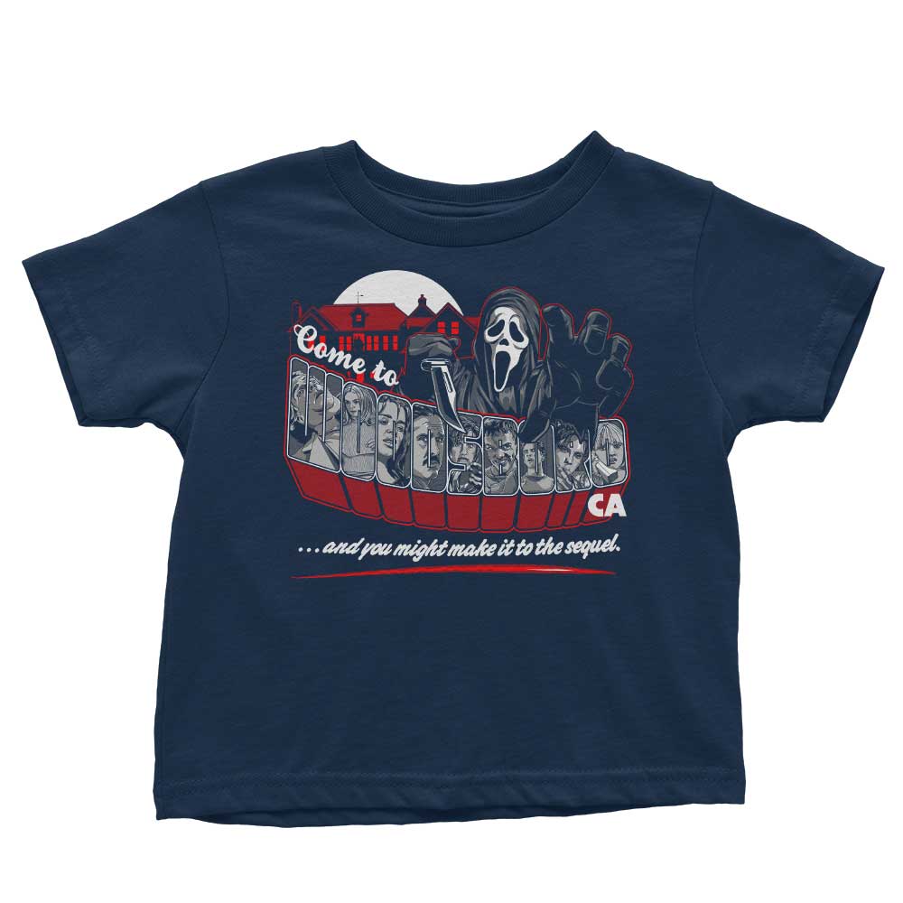 Come to Woodsboro - Youth Apparel