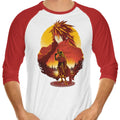 Crimson Sunset - 3/4 Sleeve Raglan