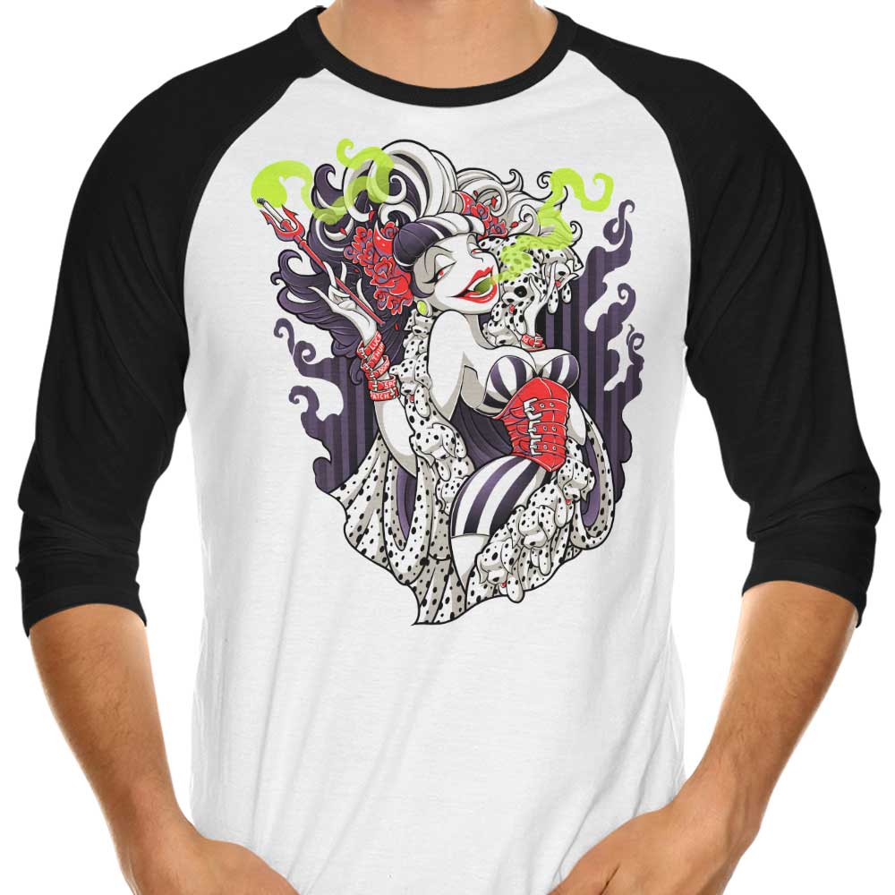 Cruella de Mon - 3/4 Sleeve Raglan