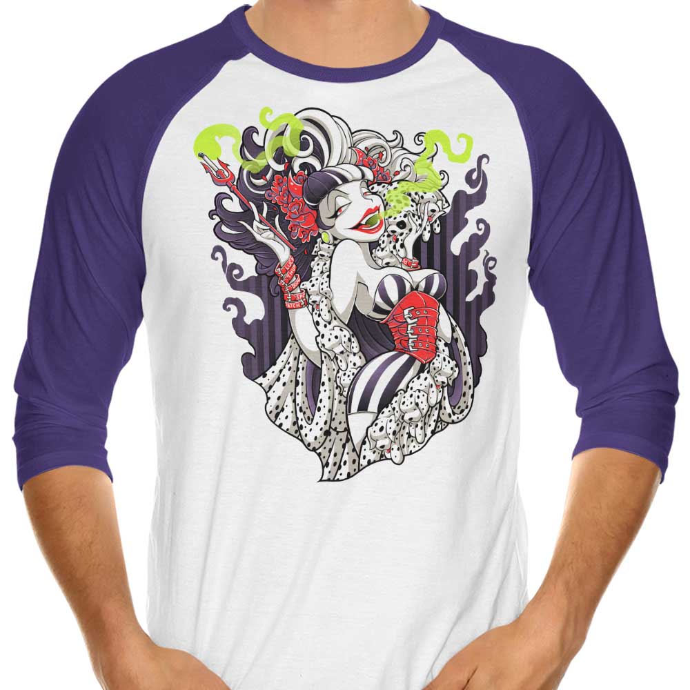 Cruella de Mon - 3/4 Sleeve Raglan