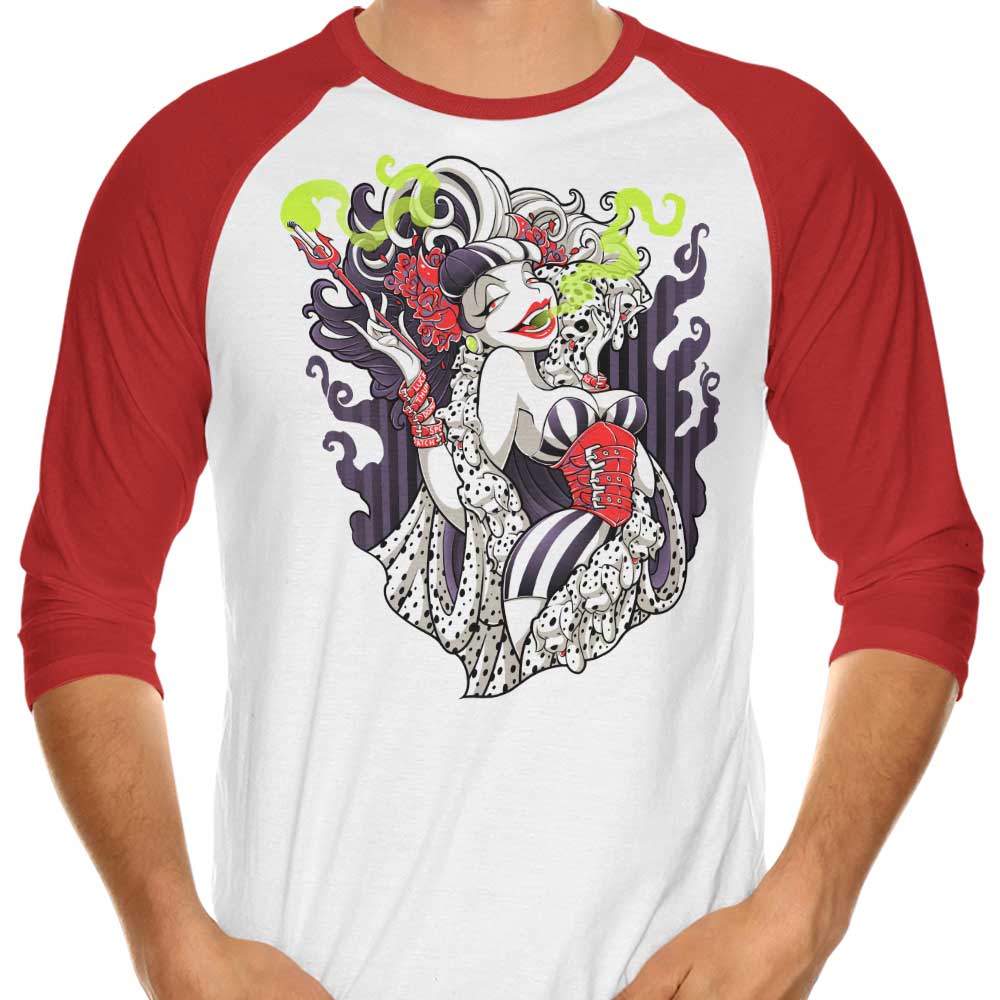 Cruella de Mon - 3/4 Sleeve Raglan