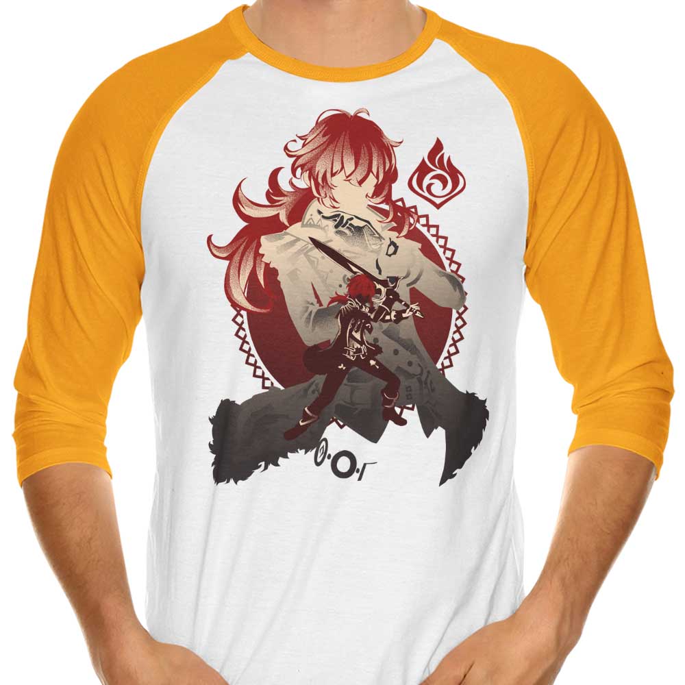 Dark Side of Dawn Diluc - 3/4 Sleeve Raglan