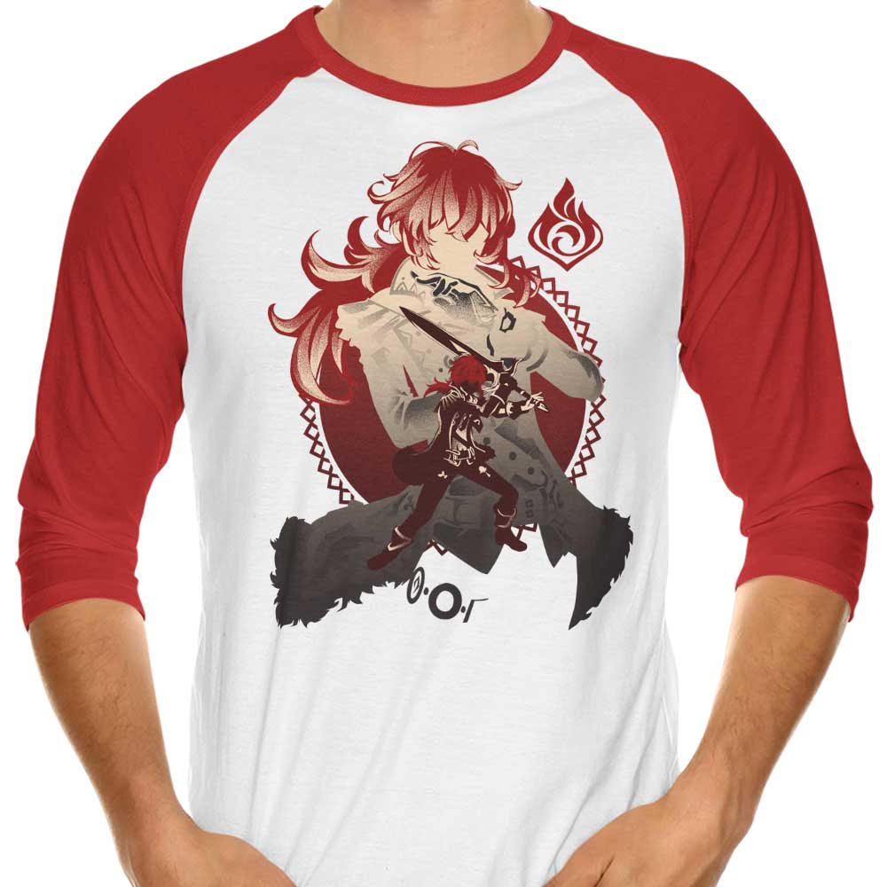 Dark Side of Dawn Diluc - 3/4 Sleeve Raglan