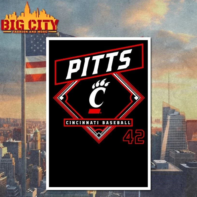 Derrick Pitts Cincinnati Bearcats Baseball Unisex
