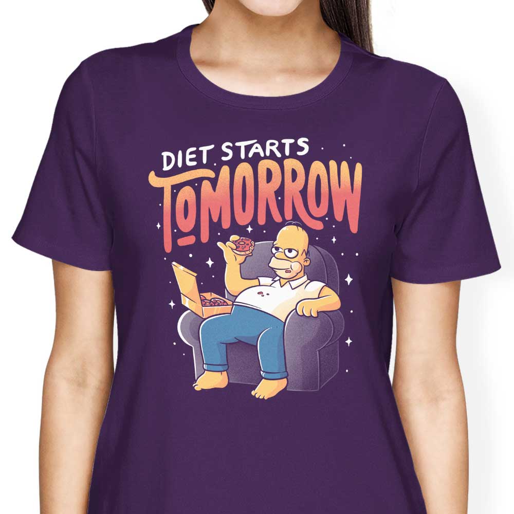 Diet Starts Tomorrow - Women's Apparel