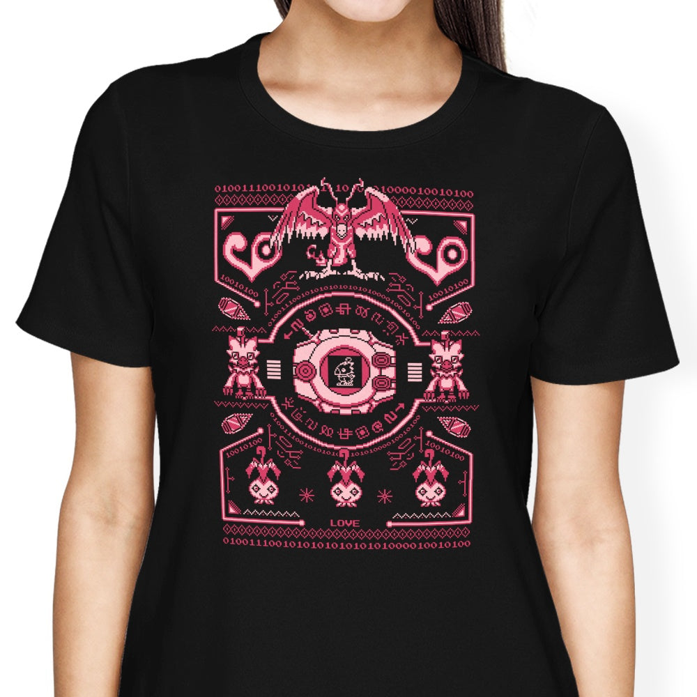 Digital Love Sweater - Women's Apparel