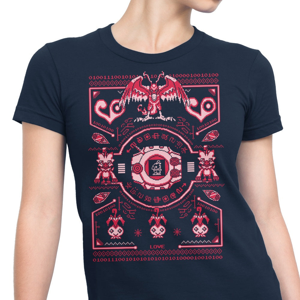 Digital Love Sweater - Women's Apparel