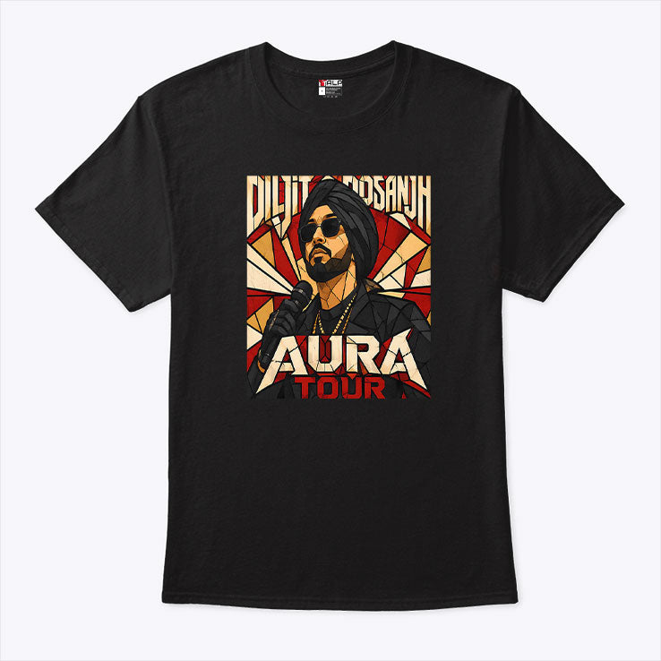 Diljit Dosanjh Aura T Shirt Aura World Tour 2026 Concert T Shirt