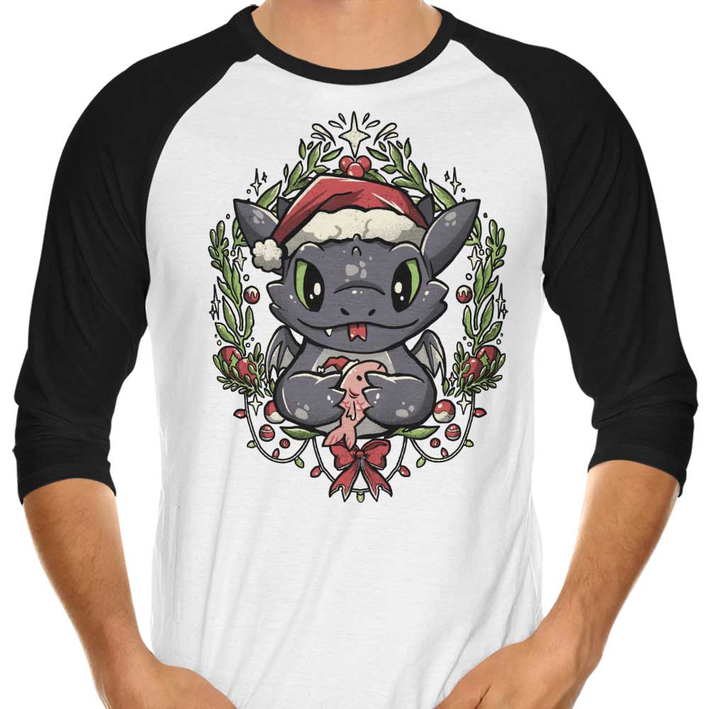 Dragon Christmas - 3/4 Sleeve Raglan