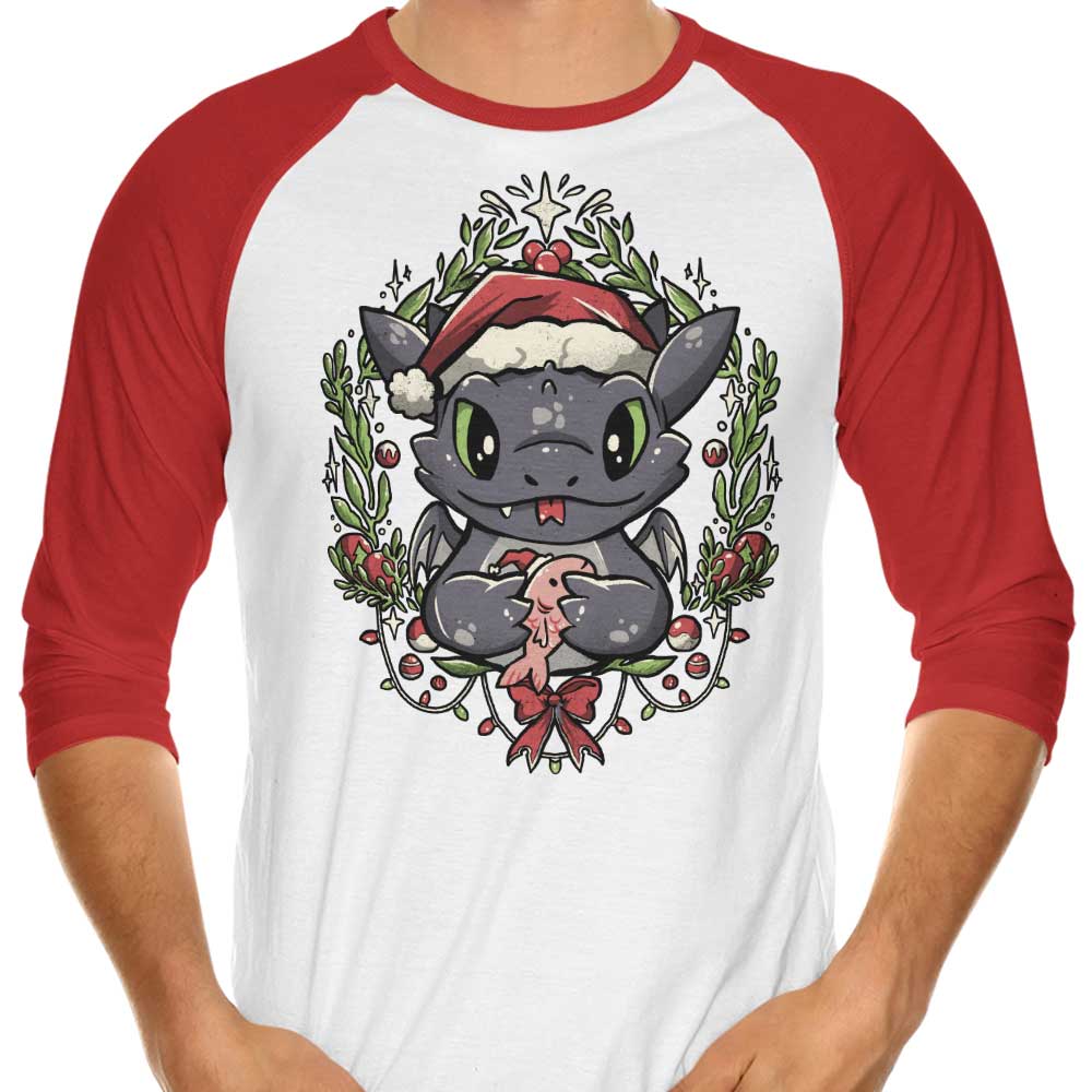 Dragon Christmas - 3/4 Sleeve Raglan