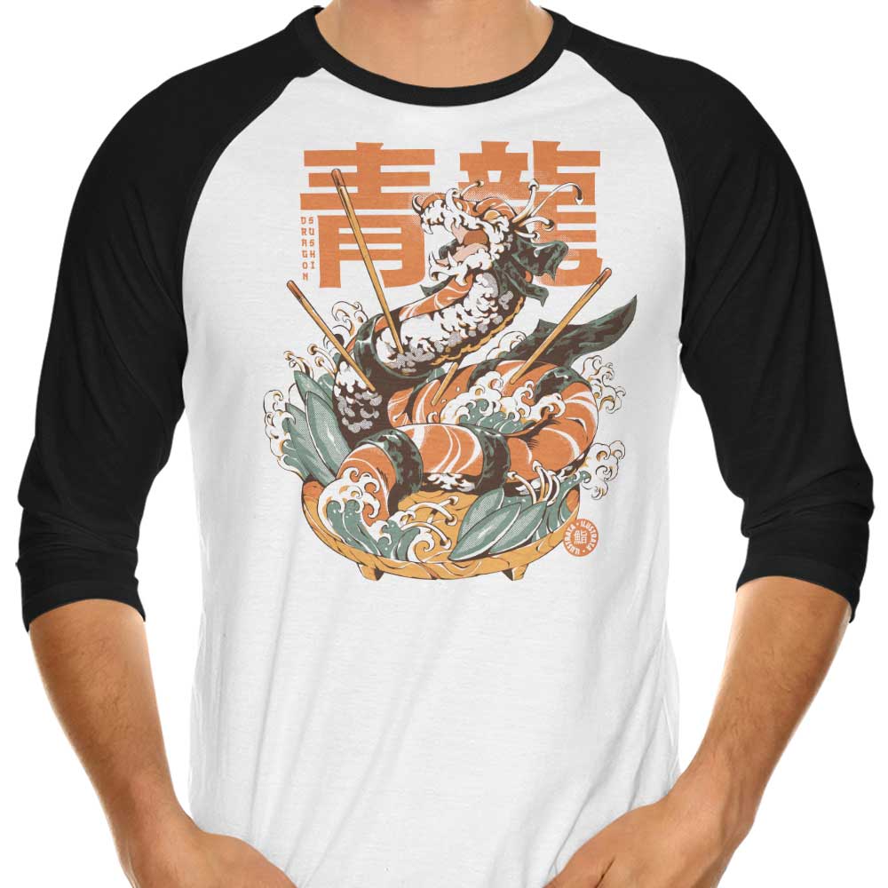 Dragon Sushi - 3/4 Sleeve Raglan