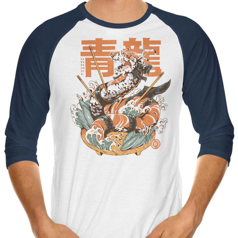 Dragon Sushi - 3/4 Sleeve Raglan