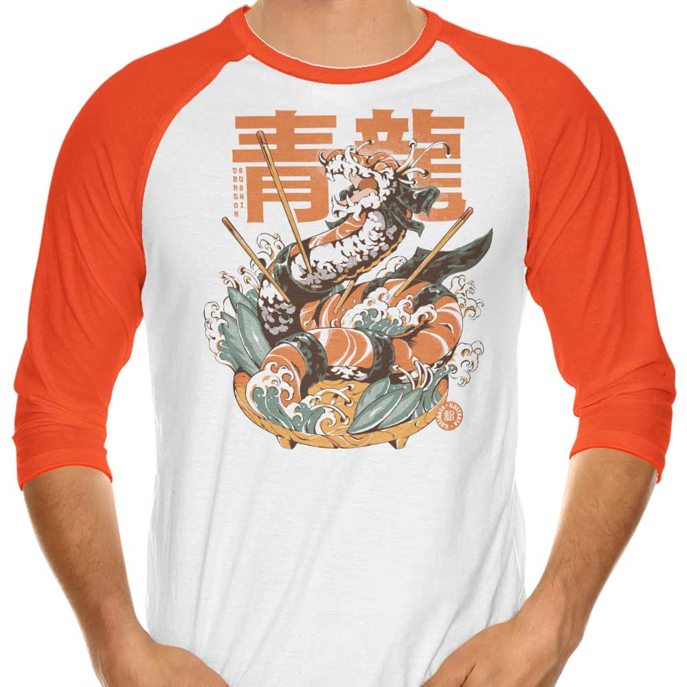 Dragon Sushi - 3/4 Sleeve Raglan