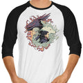 Dragons and Wolves - 3/4 Sleeve Raglan
