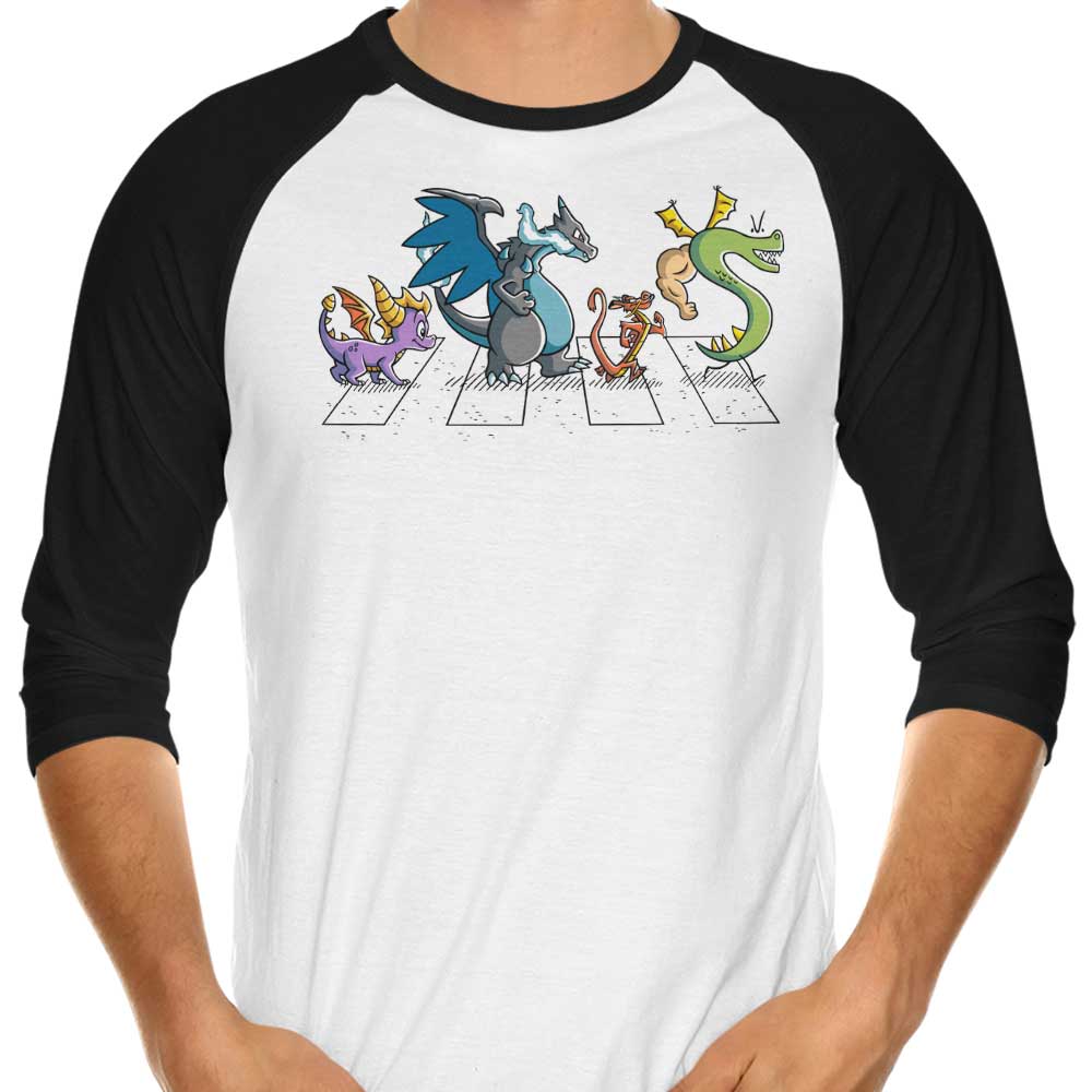 Dragons on Abbey Road - 3/4 Sleeve Raglan