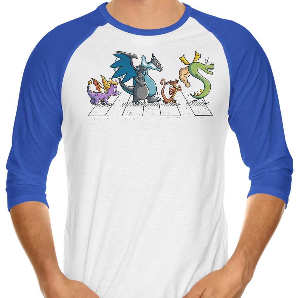 Dragons on Abbey Road - 3/4 Sleeve Raglan